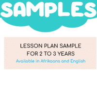 Lesson Plan Sample: 2 to 3 Years