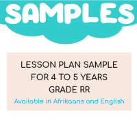 Lesson Plan Sample: 4 to 5 Years